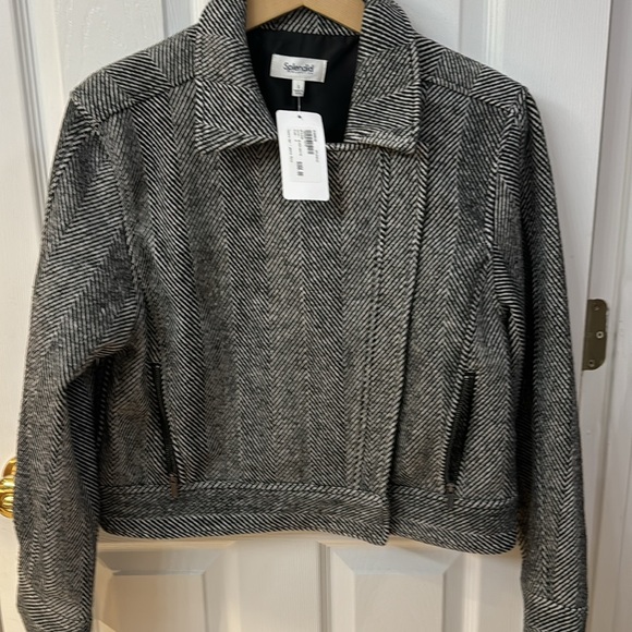 Splendid Herringbone Moto Jacket - Picture 7 of 7